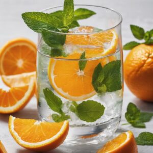 Bajar de peso con Agua con rodajas de naranja y menta, conoce sus beneficios y cómo prepararlo