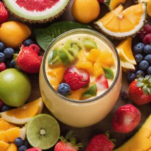 Bajar de peso con Batido de frutas tropicales y espinacas, conoce sus beneficios y cómo prepararlo
