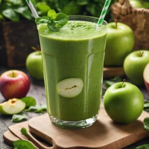 Bajar de peso con Batido de manzana verde y espinacas, conoce sus beneficios y cómo prepararlo