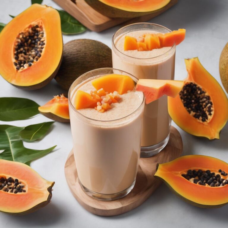 Bajar de peso con Batido de papaya y coco, conoce sus beneficios y cómo prepararlo