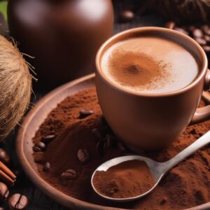 Bajar de peso con Café con leche de coco y cacao en polvo sin azúcar, conoce sus beneficios y cómo prepararlo