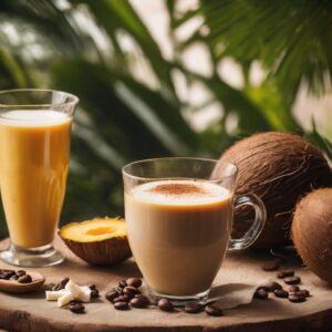 Bajar de peso con Café con leche de coco y jengibre, conoce sus beneficios y cómo prepararlo