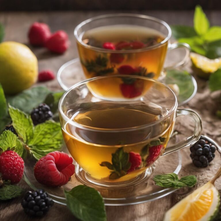 Bajar de peso con Infusión de té verde y frutas del bosque, conoce sus beneficios y cómo prepararlo