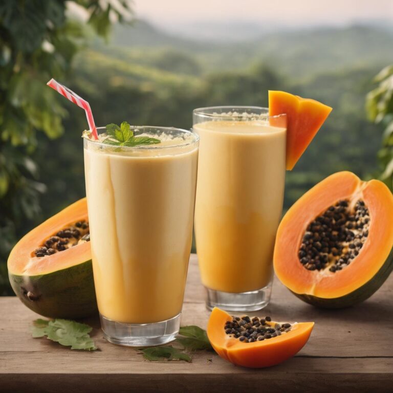 Bajar de peso con Licuado de papaya y linaza, conoce sus beneficios y cómo prepararlo
