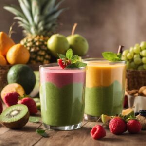 Bajar de peso con Smoothie de frutas mixtas, espinacas y chía, conoce sus beneficios y cómo prepararlo
