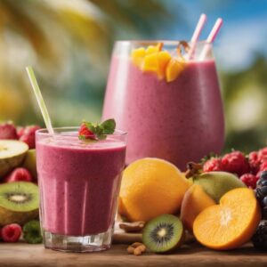 Bajar de peso con Smoothie de frutas mixtas y jengibre, conoce sus beneficios y cómo prepararlo