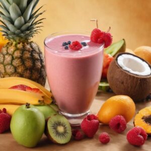 Bajar de peso con Smoothie de frutas tropicales y coco, conoce sus beneficios y cómo prepararlo