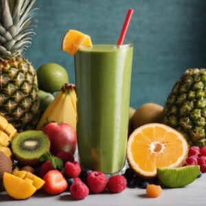 Bajar de peso con Smoothie de frutas tropicales y espinacas, conoce sus beneficios y cómo prepararlo