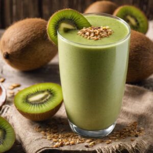 Bajar de peso con Smoothie de kiwi, coco y linaza, conoce sus beneficios y cómo prepararlo