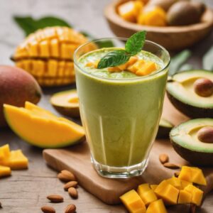 Bajar de peso con Smoothie de mango, aguacate y almendras, conoce sus beneficios y cómo prepararlo
