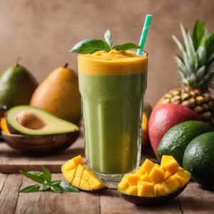 Bajar de peso con Smoothie de mango, aguacate y espinacas, conoce sus beneficios y cómo prepararlo